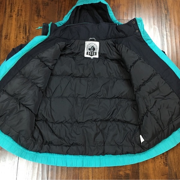 DASH Lifes Aventures Youth Large 14/16 Down Ski Jacket VINTAGE Coat 80s/90s - Picture 9 of 12
